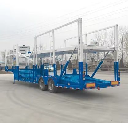 Customizable 2 Axles Semi-Trailer Car Carrier for Transporting 6-8 Units of Vehicles