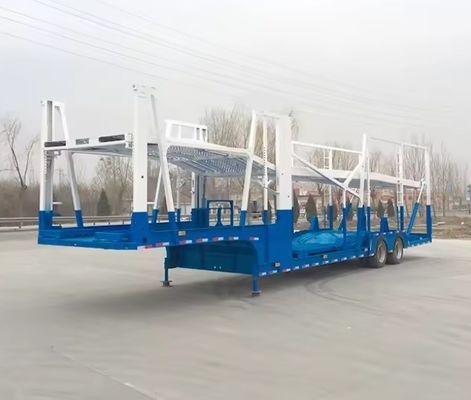 Customizable 2 Axles Semi-Trailer Car Carrier for Transporting 6-8 Units of Vehicles