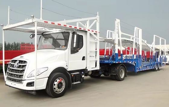 Customizable 2 Axles Semi-Trailer Car Carrier for Transporting 6-8 Units of Vehicles