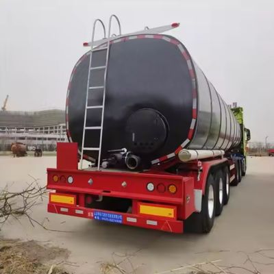 Lower 3 Axles Transport Asphalt Bitumen Tanker Semi Trailer with Heated Truck Trailer