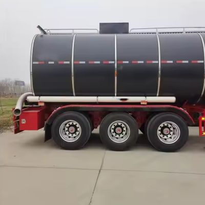 Lower 3 Axles Transport Asphalt Bitumen Tanker Semi Trailer with Heated Truck Trailer