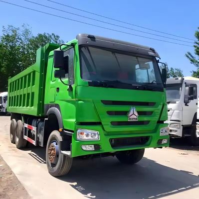 Second-Hand HOWO 6X4 Dump Truck for Mining to Russia Manual Window and Cargo Tank 5.3-6.2M