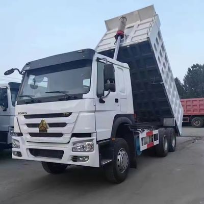 Second-Hand HOWO 6X4 Dump Truck for Mining to Russia Manual Window and Cargo Tank 5.3-6.2M