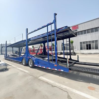 2 Axle Double Deck SUV and Car Carrier Semi Trailer for Russia Market 24.5/70R16 Tire