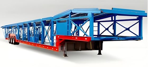 Hydraulic Lifting 2 Axle 8 Units Transport Carrier Car Trailer Car Carrier Semi-trailer for As per