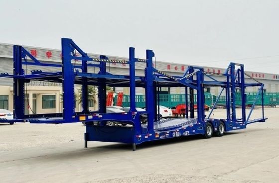 3-Axis Car Carrier Semi Trailer with Double Deck Optioned Landing Gear and 12R22.5 Tyre