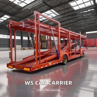 Steel Double Deck SUV and Car Carrier Semi Trailer for 5-7 Locations 8.00-16 Rim