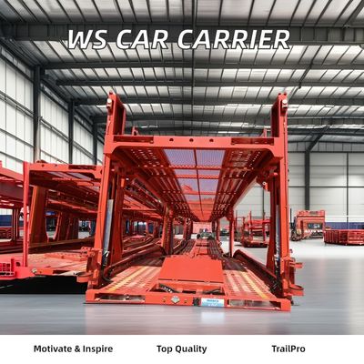 Steel Double Deck SUV and Car Carrier Semi Trailer for 5-7 Locations 8.00-16 Rim