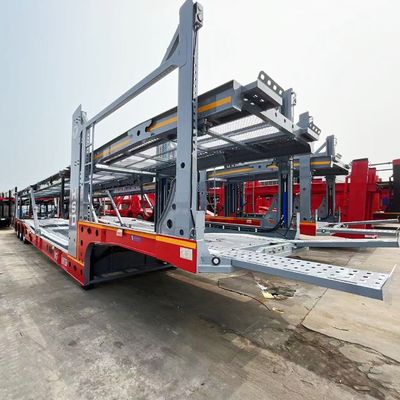 Transport Tractor Towing Double Deck Hydraulic Lifting SUV Car Carrier Truck Trailers
