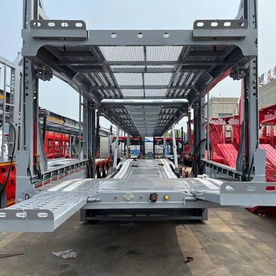 Transport Tractor Towing Double Deck Hydraulic Lifting SUV Car Carrier Truck Trailers