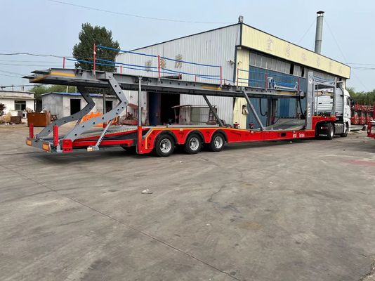 13/16 Ton Fuwa/BPW Axles Car Carrier Semi Trailer for Transporting Cars and Containers