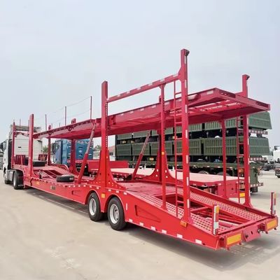 Hydraulic and Manual Lifting Double Deck Car Carrying Truck Trailer for Car Transport