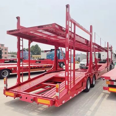 Hydraulic and Manual Lifting Double Deck Car Carrying Truck Trailer for Car Transport