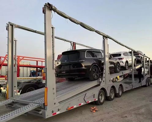 24.5/70R16 Tire Double Deck Car SUV Vehicle Transport Car Carrier Truck Semi Trailer